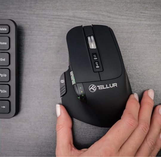 Tellur Shade Ασύρματο Εργονομικό Bluetooth Ποντίκι Μαύρο
