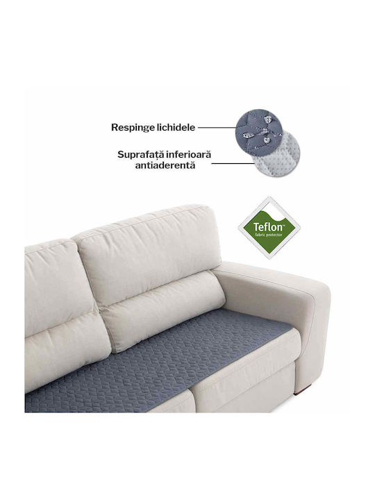 Sofazip Waterproof Elastic Cover for Five-Seater Sofa Dark Gray 90x240cm 1pcs SZTOPGRIINC
