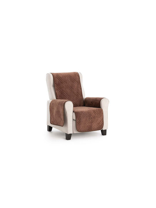 Sofazip Elastische Abdeckung für Vier-Sitzer-Sofa Brown 220εκ. 1Stück SZMATVELVETMARO