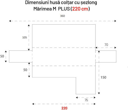 Sofazip Husă Elastică Canapea de colț Cappuccino 180εκ. 1buc SZMATCCAPPUCCINO