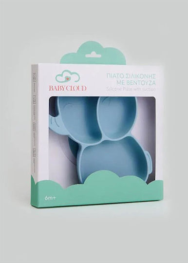 Baby Cloud Παιδικό Πιάτο Φαγητού Γαλάζιο
