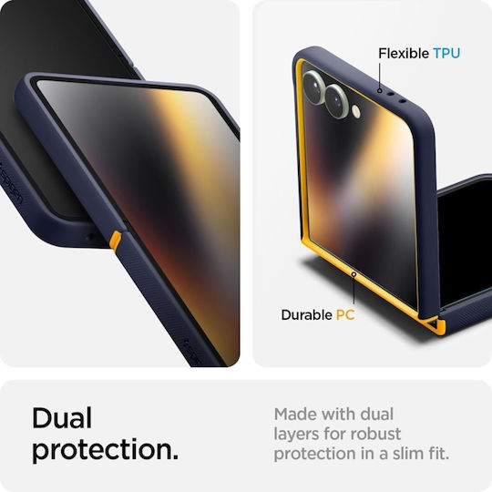 Spigen Nano Pop Mag Book Silicone / Plastic Navy Blue (Galaxy Z Flip7)
