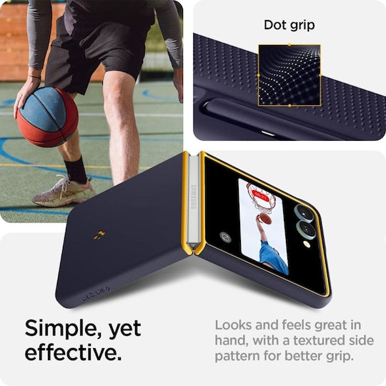 Spigen Nano Pop Mag Book Silicone / Plastic Navy Blue (Galaxy Z Flip7)