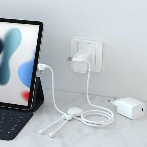 Xoopar Xoopar Handyladegerät mit USB-C Ausgangsanschlüsse 60W Stromlieferung Weiß