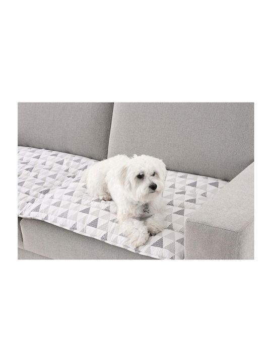 Sofazip Wasserdicht Elastische Abdeckung für Vier-Sitzer-Sofa Gray 220εκ. 1Stück SZTOPZAZU