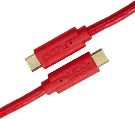 UDG Regular USB 3.2 Cablu USB-C bărbătesc - USB-C Roșu 1.5m (U99001RD)