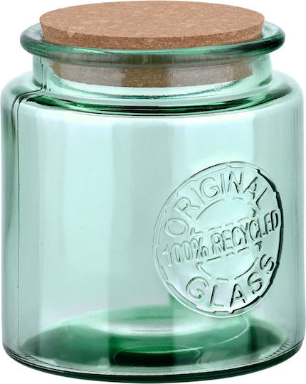 Estia Vase General Use with Cork Glass Transparent 900ml Estia Vase General Use with Cork Glass Transparent 900ml