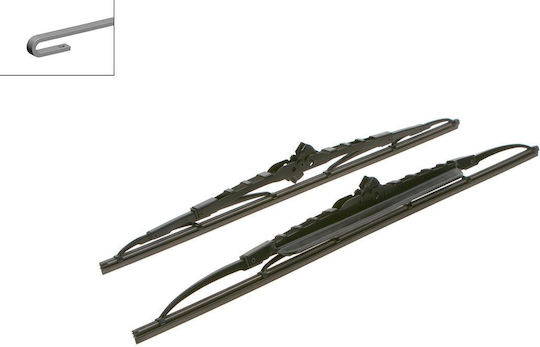 Bosch 502S Front Set Car Wiper Blades 500mm 450mm