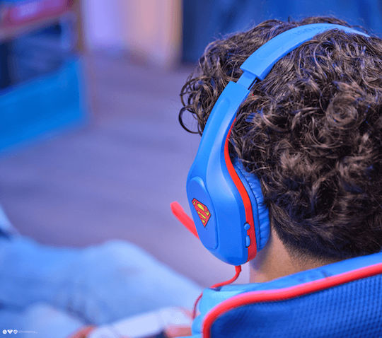 Trust GXT 415SM Zirox Lightweight Over Ear Gaming Headset με σύνδεση 3.5mm Superman for Nintendo Switch / PS4 / PS5 / XBOX