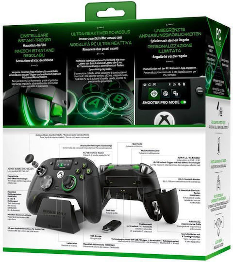 Nacon Revolution X Unlimited Wireless & Wired Gamepad with Hall Effect Sticks for PC / Xbox Series Black