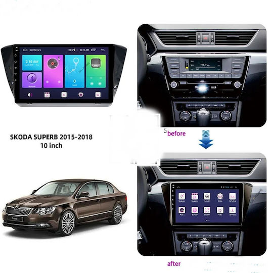 10-inch Navigation Frame Idealstore Wiring Canbus Module Compatible Skoda Superb Iii 2015-2017 Abs Material Mp3 Radio Mp5 Player 2din Android 10-inch Screen 9.7 Tesla Style Screen 12v 2+32g
