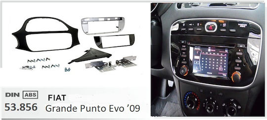 DIN Fascia Panels 2 Din for Fiat Grande Punto Evo 2010 - 2015 for Fiat Grande Punto 2010 2015