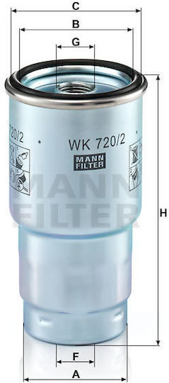 Mann Filter Gasoline Filter for Mazda 6/323/626