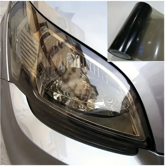 Light Black Protective Film Headlights Taillights Dimensions 60cm X 60cm Protects Against Scratches Chemicals Uv Radiation Extreme Weather Conditions Reduces Risk Yellowing Cracking