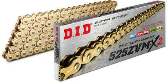 DID Drive Chain 525 for Honda Africa Twin XRV 750 for Triumph Tiger 800 124L