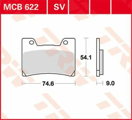 TRW Motorcycle Brake Pads Front for Yamaha TDM 850 / V-MAX