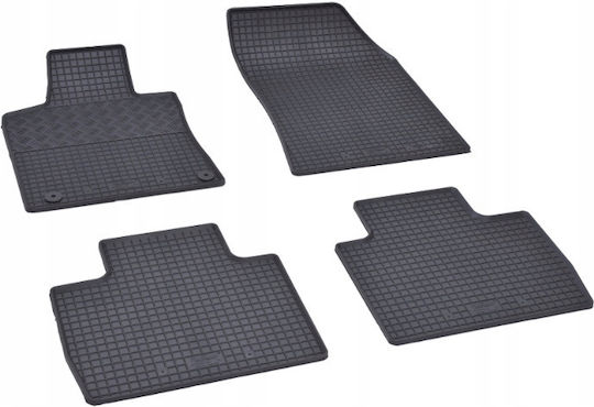 Rigum Set of Front and Rear Mats 4pcs for Peugeot 508 2018+ Black