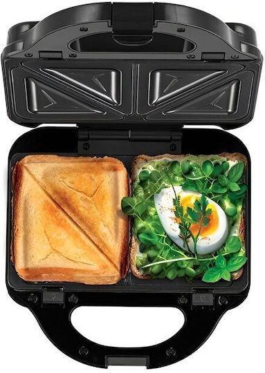 MPM Sandwich Maker Grill 750W Neagră
