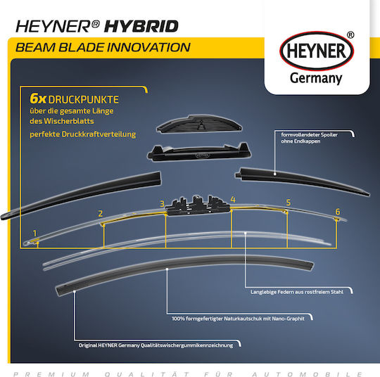 Heyner Hybrid Car Wiper Blade Driver 610mm