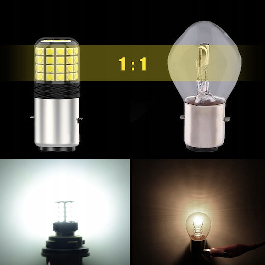 Xstorm Lampen Auto BA20D LED 6000K Kaltes Weiß 12V 35W 1Stück