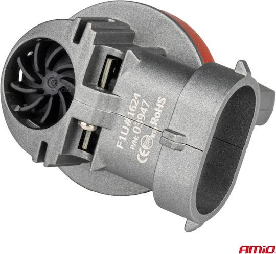 AMiO Lampen Auto H8 / H9 / H11 Canbus LED 6000K Kaltes Weiß 12V 50W 2Stück