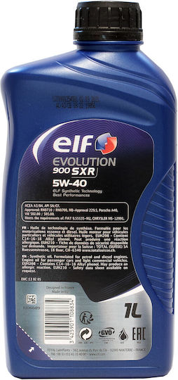 Elf Evolution 900 Sxr Συνθετικό Λάδι Αυτοκινήτου 5W-40 1lt