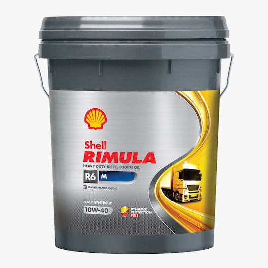 Shell Rimula R6 M Synthetisch,Polyester/Cotton/Leather Autopflegeöl 10W-40 20Es