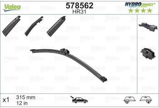 Valeo HydroConnect Ștergător Auto Partea Din Spate 315mm