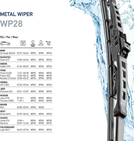 Hella WP11 Υαλοκαθαριστήρας Αυτοκινήτου Οδηγού 275mm