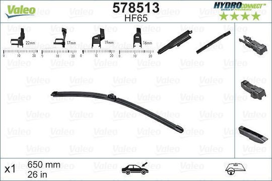 Valeo HydroConnect Ștergător Auto pentru Șofer 650mm