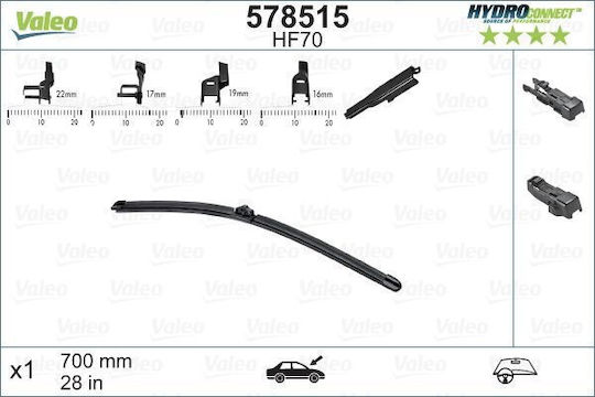 Valeo HydroConnect Ștergător Auto pentru Șofer 700mm