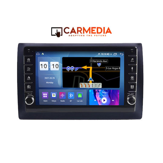 Carmedia Car Audio System for Fiat Stilo 2001-2008 (Bluetooth/USB/WiFi/GPS/Apple-Carplay/Android-Auto) with Touch Screen 9"