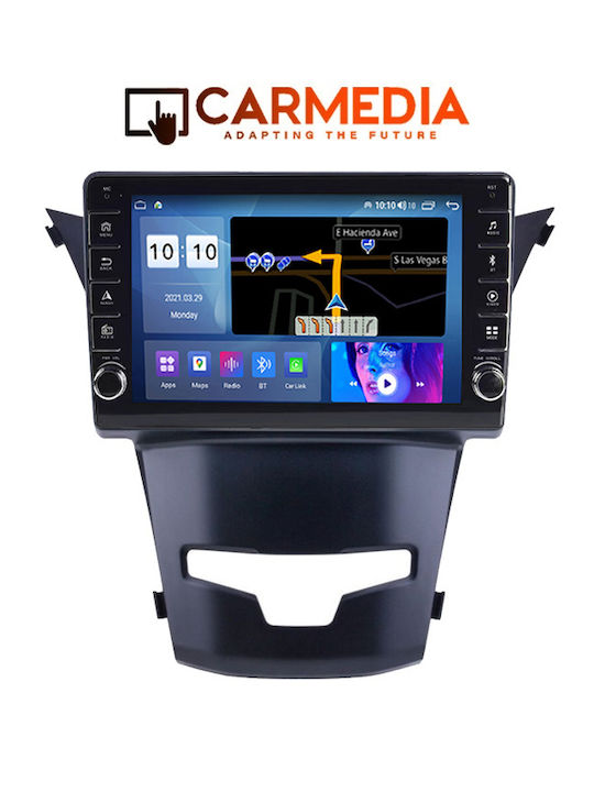 Carmedia Car Audio System for Ssangyong Korando 2014 (Bluetooth/USB/WiFi/GPS/Apple-Carplay/Android-Auto) with Touch Screen 9"
