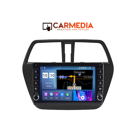 Carmedia Car Audio System for Suzuki SX4 S-Cross 2014 (Bluetooth/USB/WiFi/GPS/Apple-Carplay/Android-Auto) with Touch Screen 9"