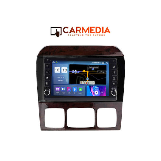 Carmedia Car Audio System for Mercedes-Benz S Class 1998-2005 (Bluetooth/USB/WiFi/GPS/Apple-Carplay/Android-Auto) with Touch Screen 9"
