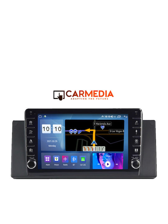 Carmedia Car Audio System for BMW Series 5 (E39) / X5 (E53) 1999-2006 (Bluetooth/USB/WiFi/GPS/Apple-Carplay/Android-Auto) with Touch Screen 9"