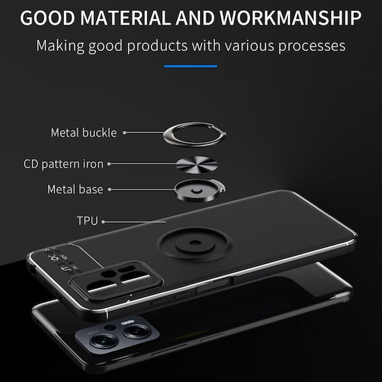 Magnetic Задна корица Силикон Магнитен Черен (Poco X4 GT 5G)