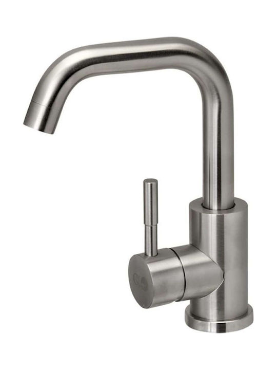 Gloria Rota-U Mixing Sink Faucet Silver Gloria Rota-U Mixing Sink Faucet Silver