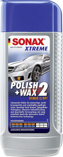 Sonax XTREME Polish & Wax 2 Hybrid NPT Υγρό Κερώματος Αυτοκινήτου 250ml