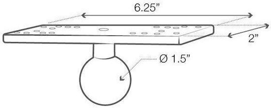 RAM Mount Marine Electronic Kugel Für Handyhalterung Moto