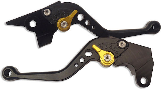 Motorcycle Lever Set for Yamaha TDM 900 Black
