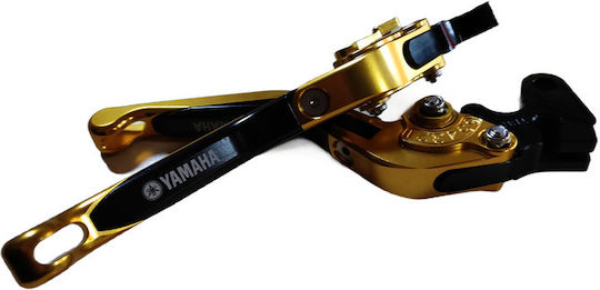 Flexible Adjustable Motorcycle Brake/Clutch Lever Set for Yamaha XT 660 with Yamaha Logo Gold25001479
