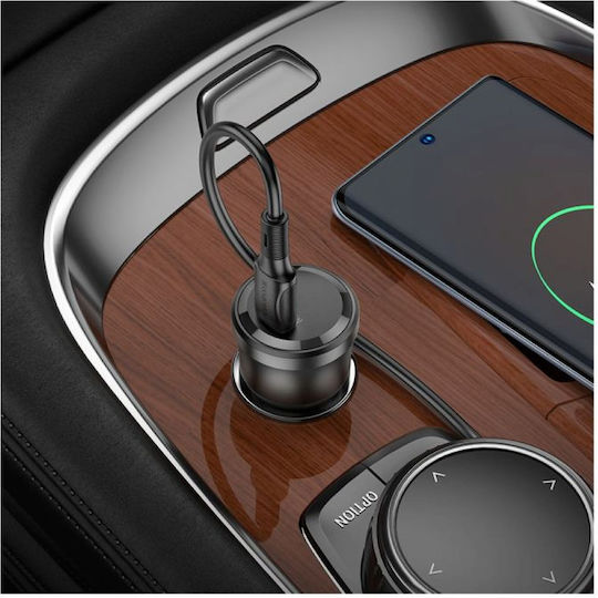Borofone Borofone Handy-Autoladegerät 20W Schnellladen mit einer Buchse 1xType-C Schwarz Farbe