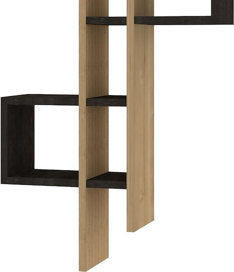 Raft Emse Stejar-Antracit 53.8x19.6x108cm