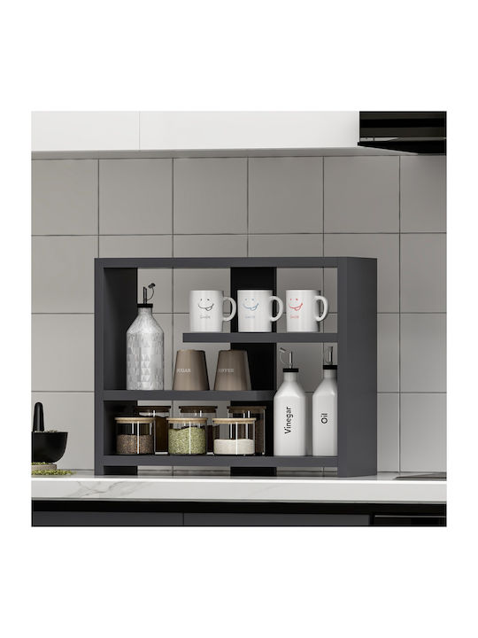 Shelf Wall Gupse Anthracite 48.6x21.4x40cm