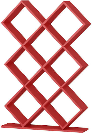 Bücherregal Kumsal Rote 90x19,5x129cm