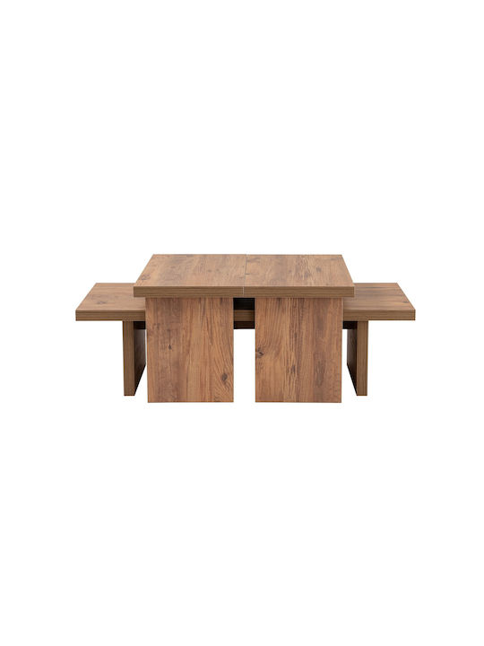 Rectangular Central Coffee Table Sanctuary Wooden Pine M110xW45xH41.5cm