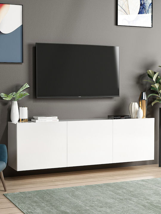 TV Stand White M150xD31xH44cm