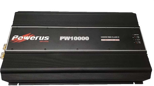 Powerus PW10000 1Ω Car Audio Amplifier 1 Channel (Class D)