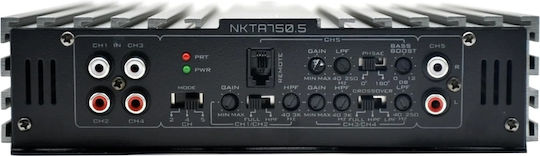 Nakamichi Ενισχυτής Αυτοκινήτου 5 Καναλιών (Κλάση A/B)